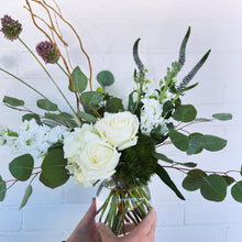 Load image into Gallery viewer, White + Green Fresh Arrangement