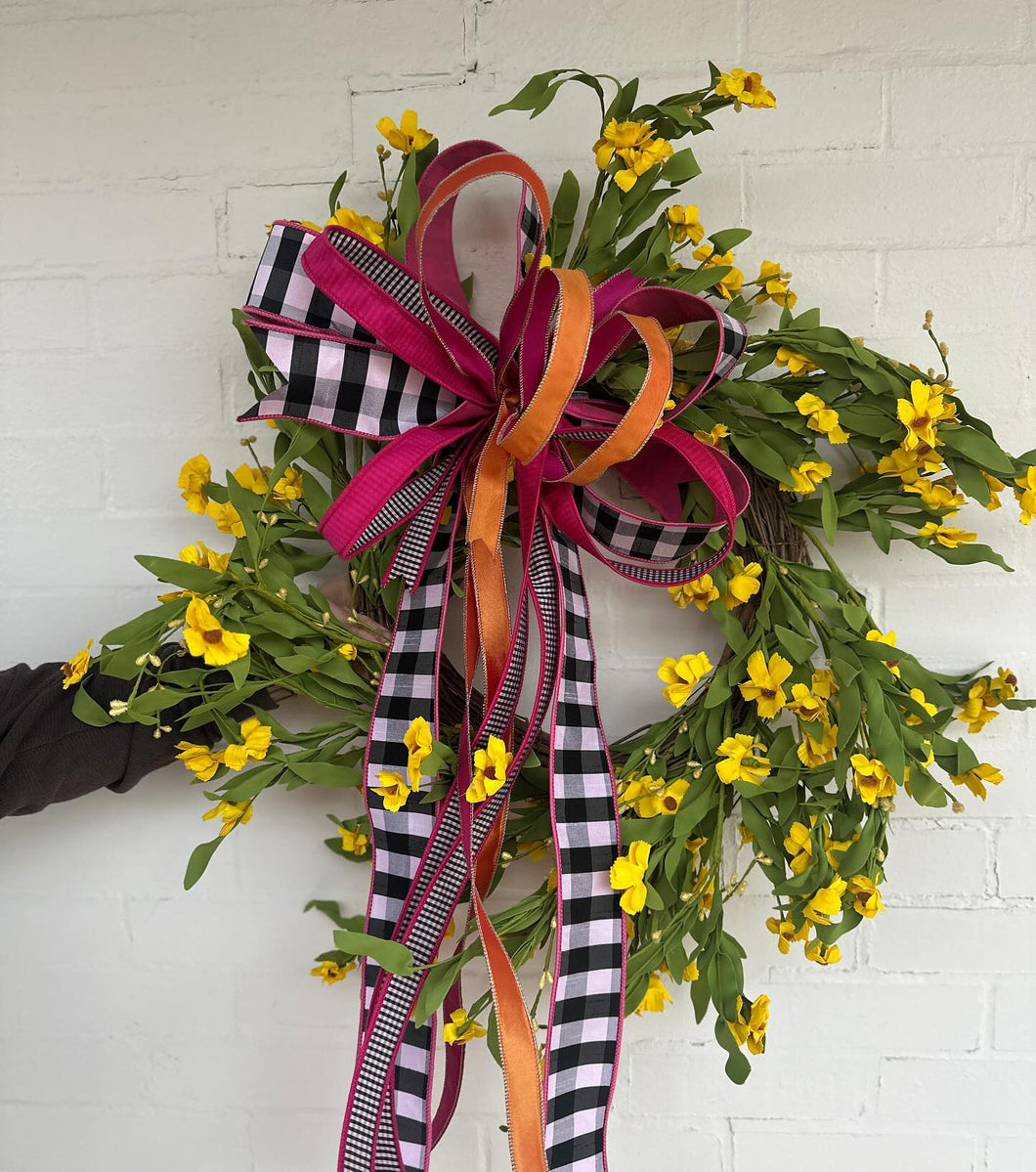 Yellow Blossom Wreath