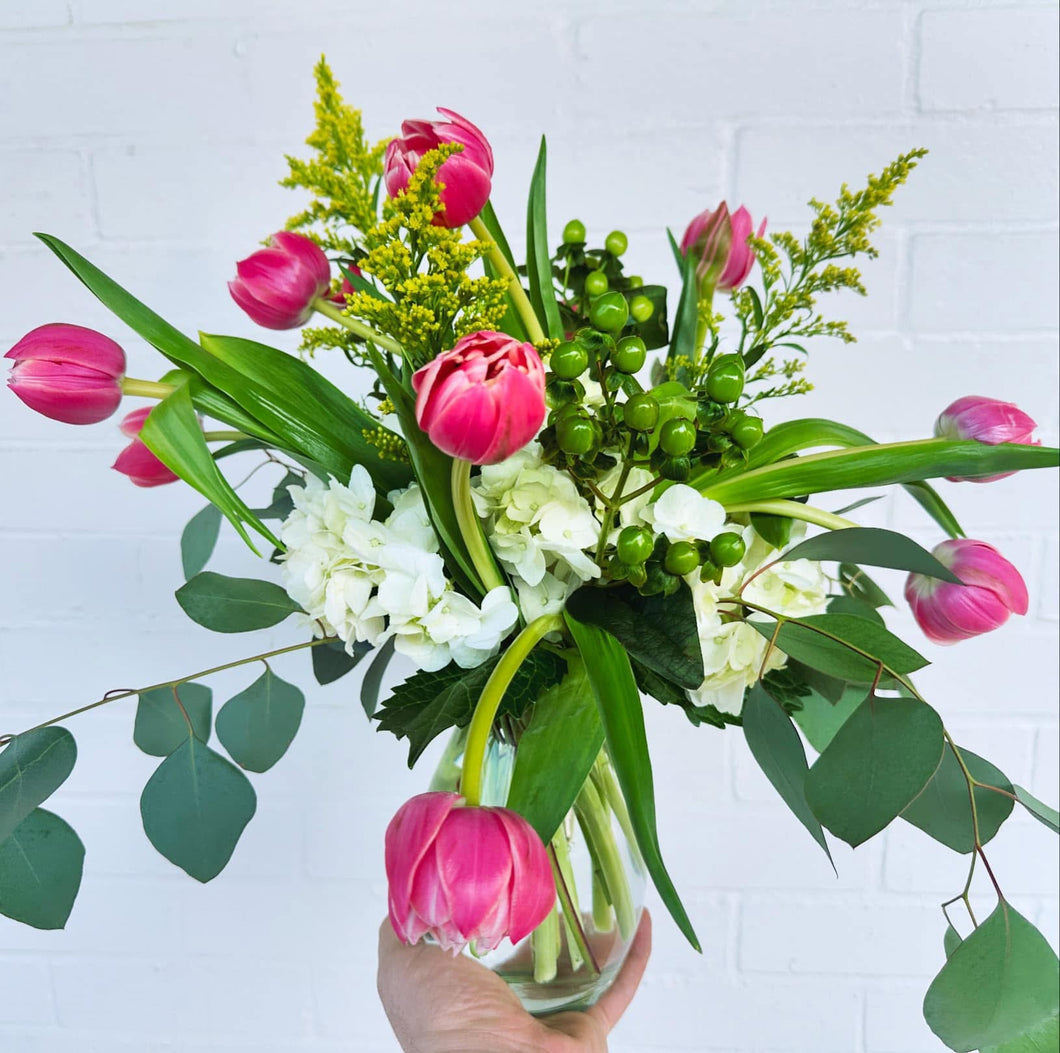 Mixed Tulip Arrangement