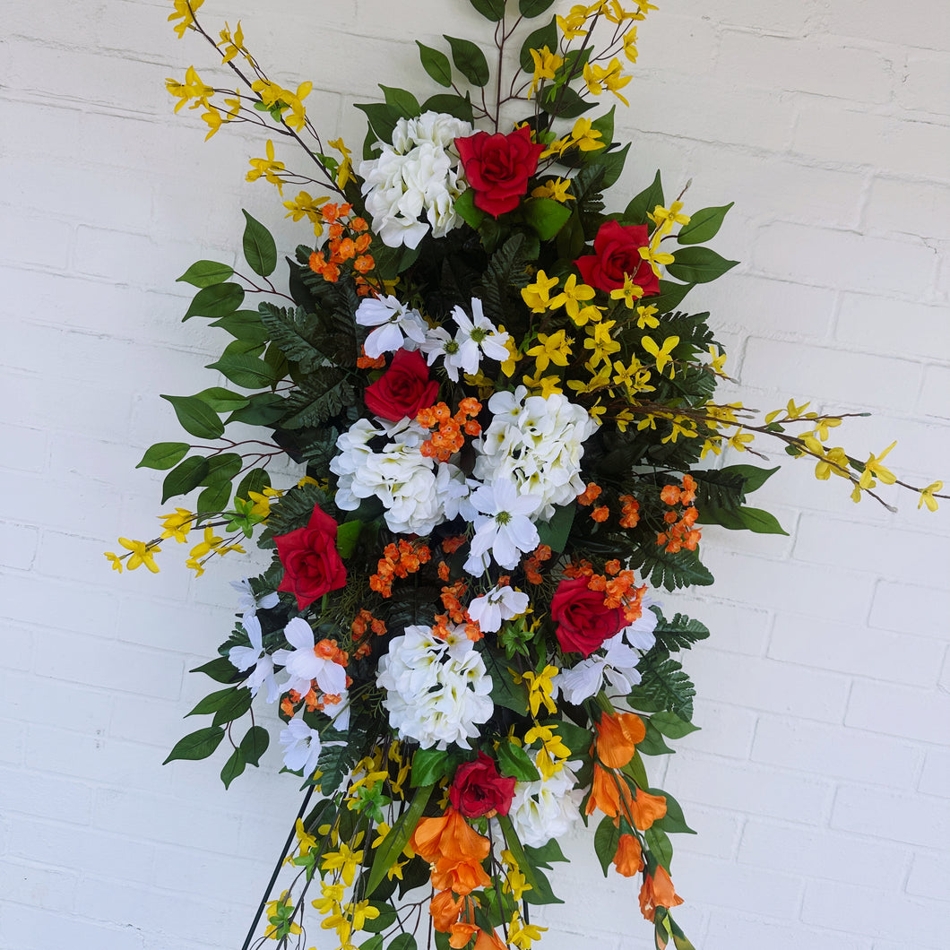 Mixed Artificial Flower Spray