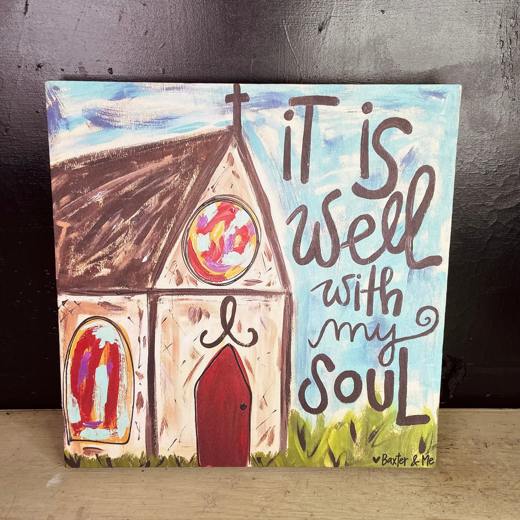 It Is Well 12X12 Canvas – MG & Company